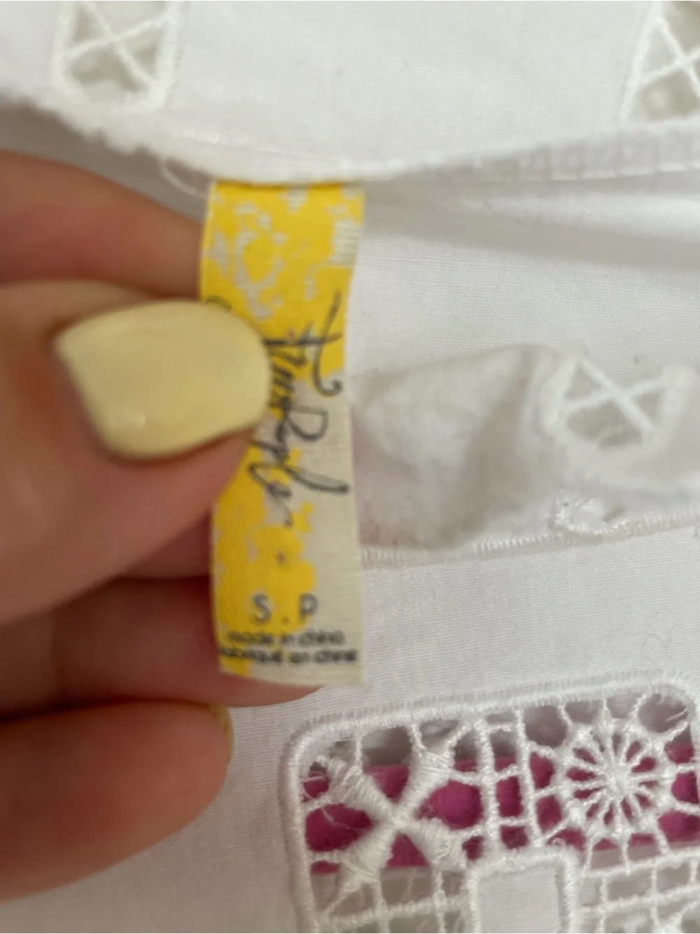 Free People lightweight white